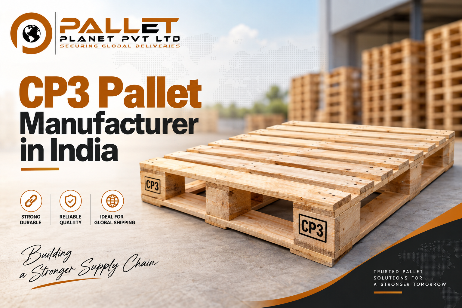 CP3 Pallet Manufacturer in India - ISPM 15 Export Pallets by PalletPlanet