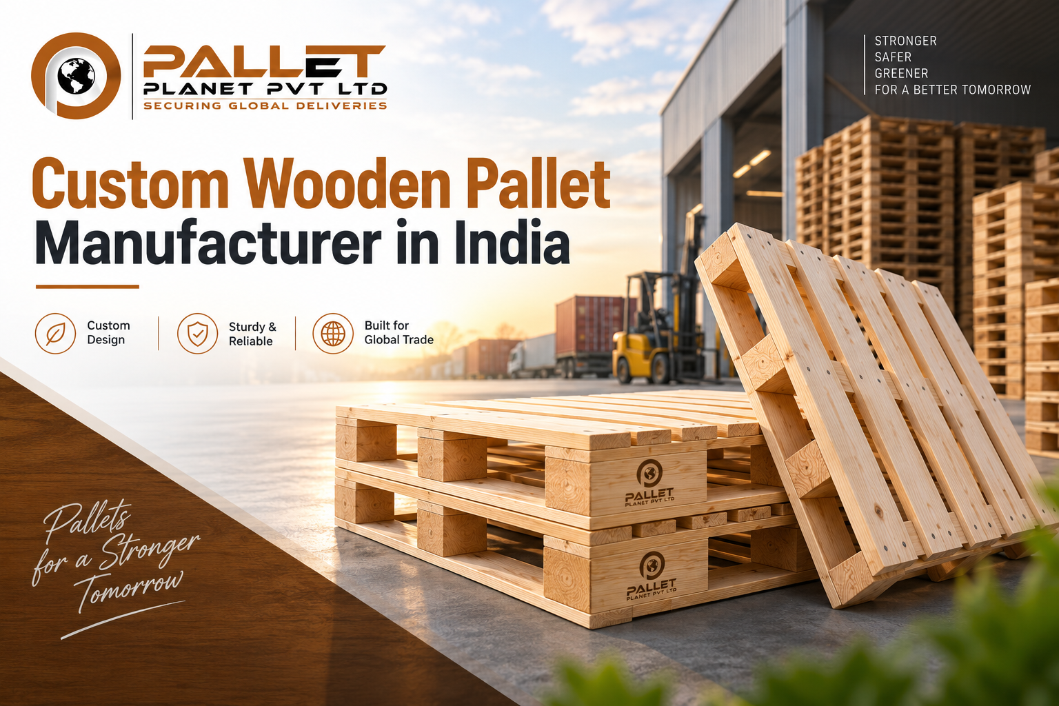 Custom Wooden Pallet Manufacturer in India - ISPM 15 Export Pallets | Pallet Planet