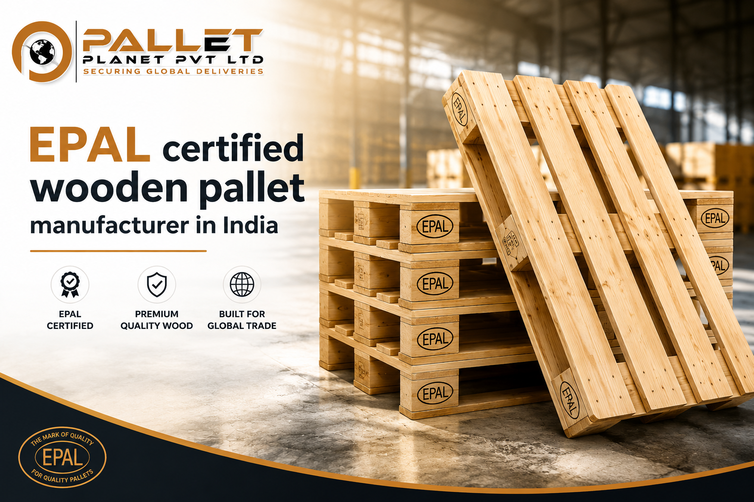 EPAL Certified Wooden Pallet Manufacturer in India - PalletPlanet
