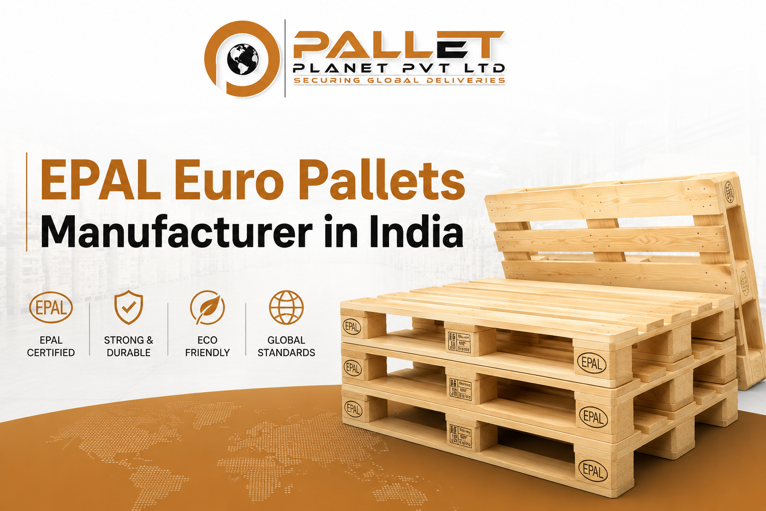 EPAL Euro Pallets Manufacturer in India - PalletPlanet ISPM-15 Certified Euro Pallets