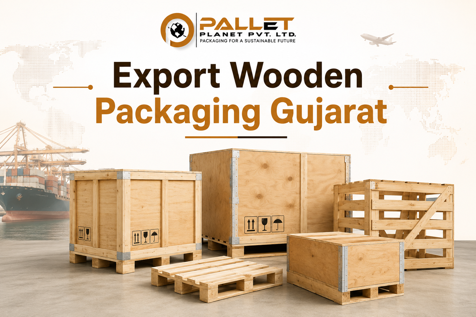 Export Wooden Packaging Gujarat - PalletPlanet ISPM-15 Certified Pallets, Crates & Boxes