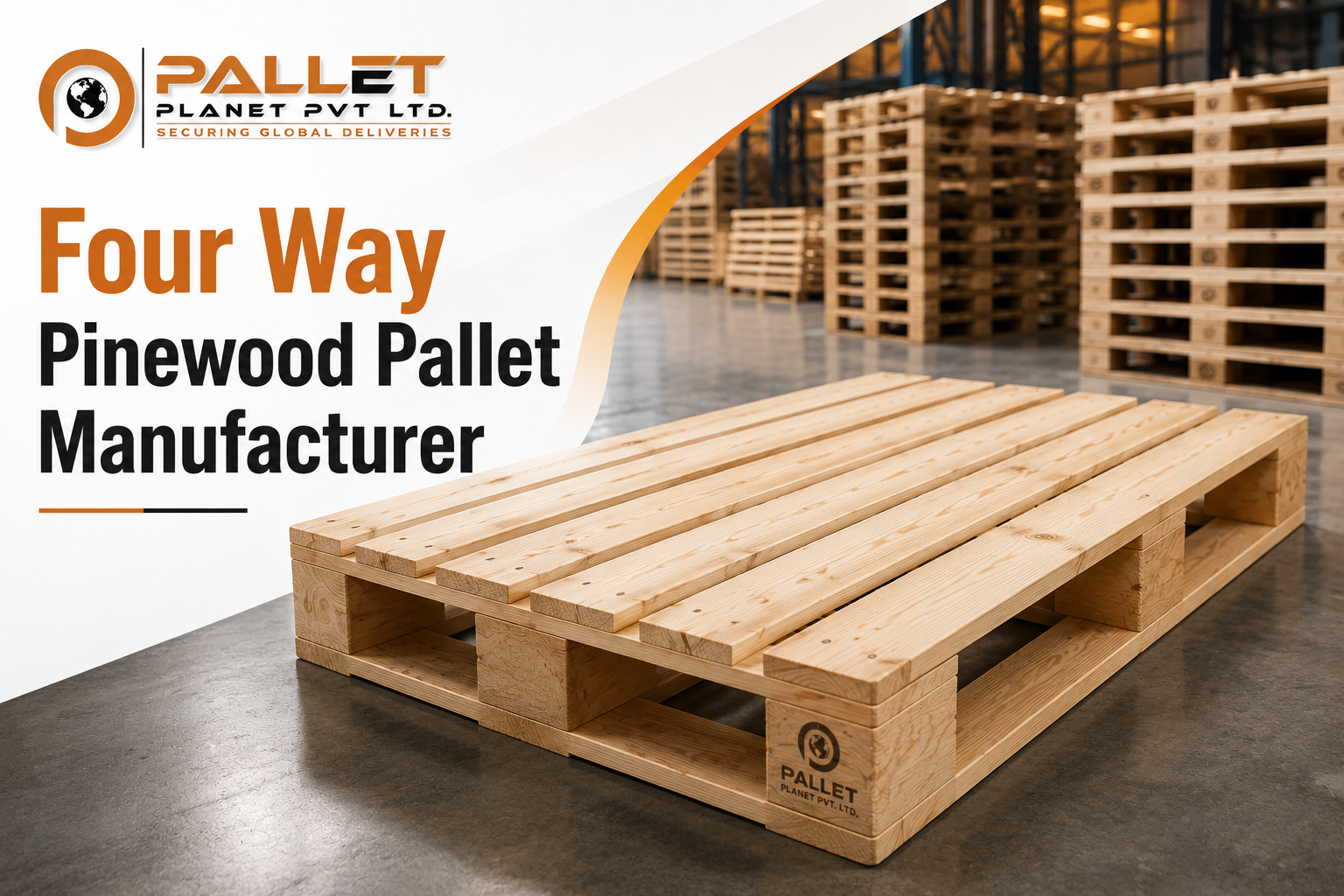 Four Way Pinewood Pallet Manufacturer In India - PalletPlanet