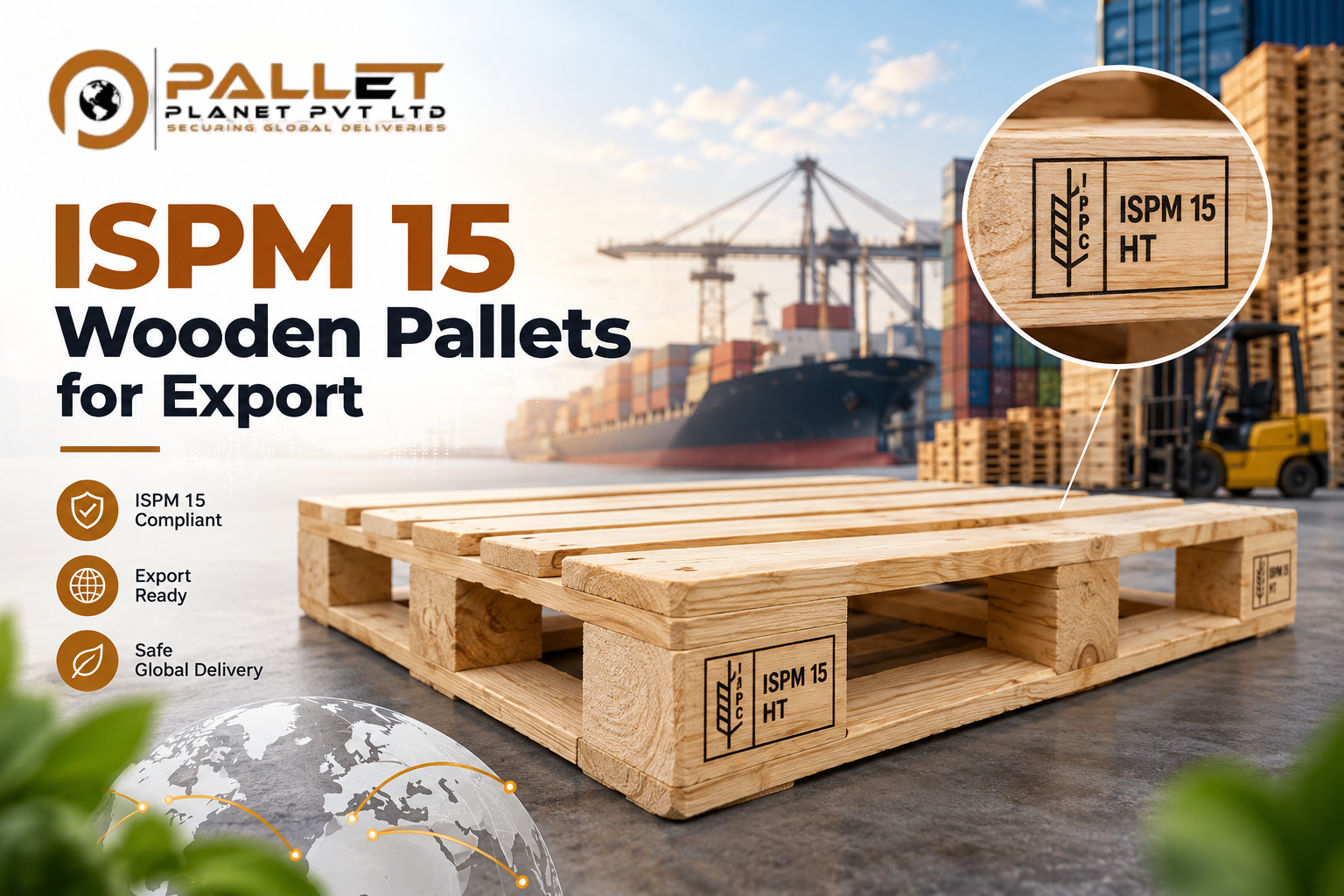 ISPM 15 Wooden Pallets for Export | Pallet Planet