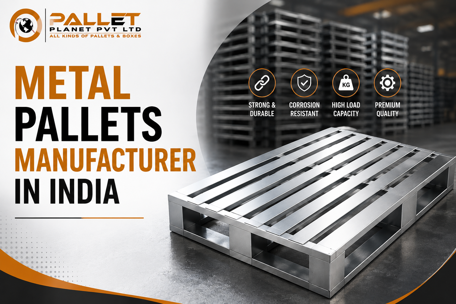 Metal Pallets Manufacturer in India - PalletPlanet Steel and Industrial Metal Pallets