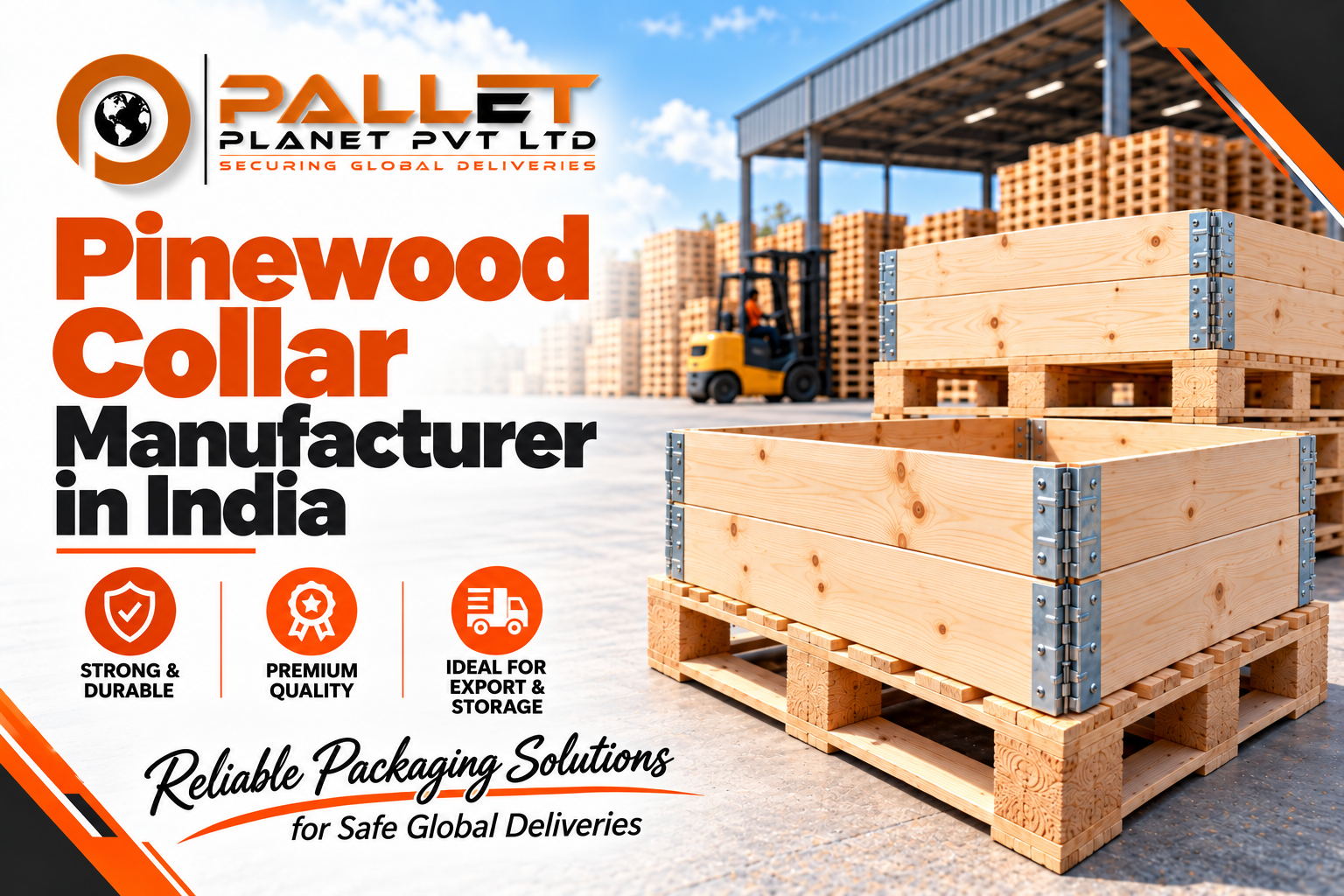Pinewood Collar Manufacturer in India - folding wooden pallet collar by PalletPlanet